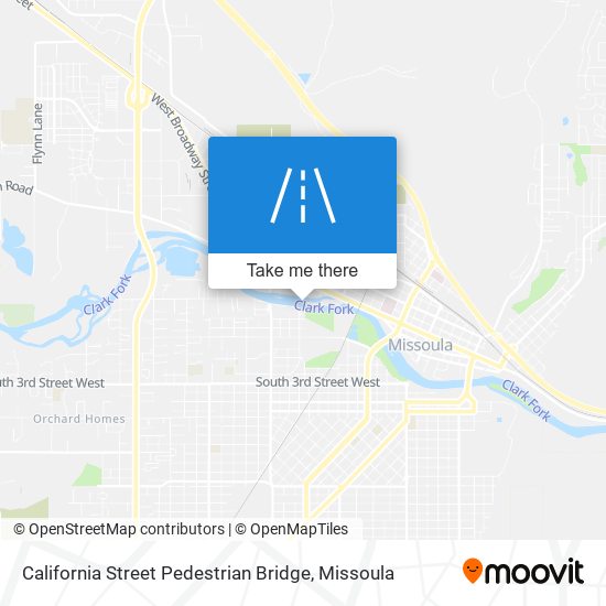 California Street Pedestrian Bridge map