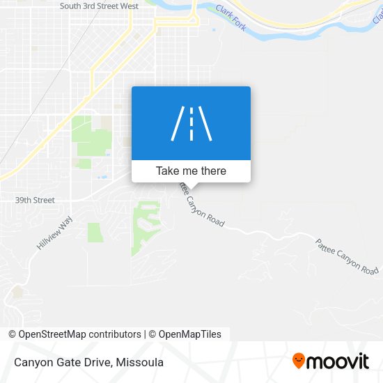Canyon Gate Drive map