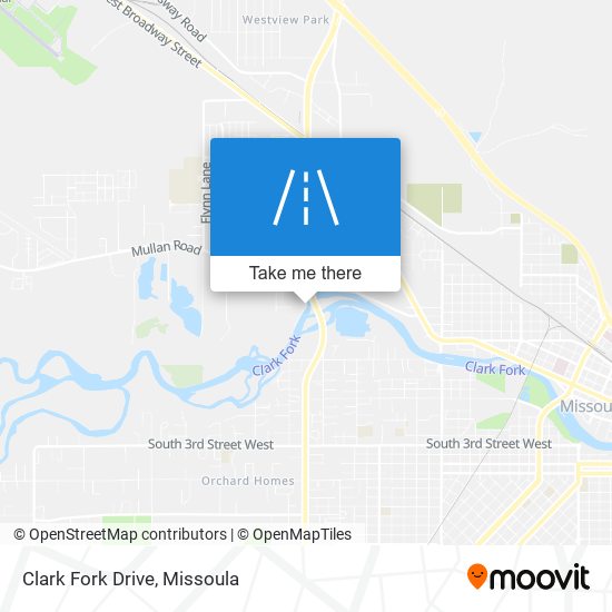 Clark Fork Drive map