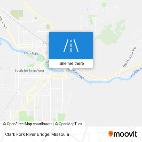 Clark Fork River Bridge map