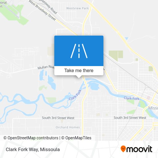 Clark Fork Way map