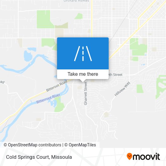 Mapa de Cold Springs Court