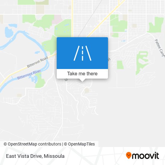 East Vista Drive map