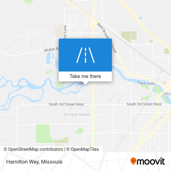 Hamilton Way map