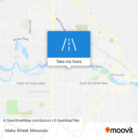 Idaho Street map