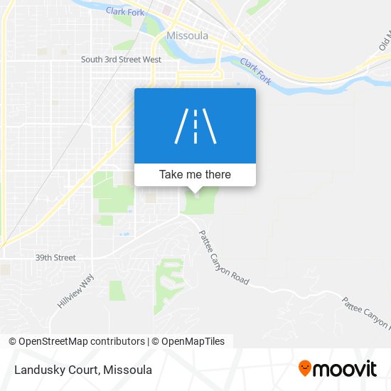 Mapa de Landusky Court