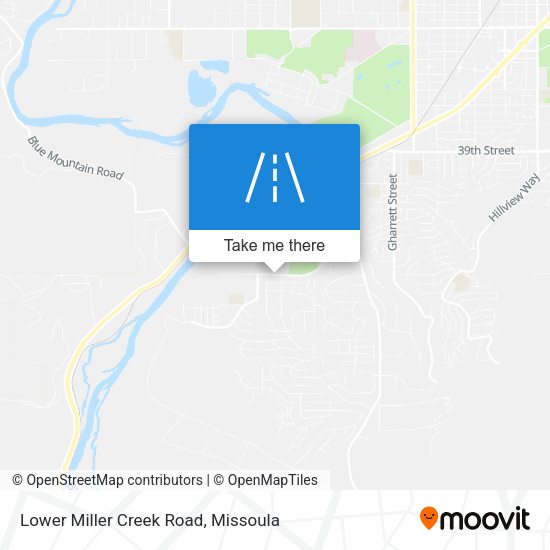 Lower Miller Creek Road map