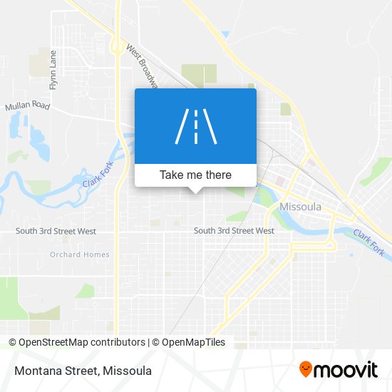 Montana Street map