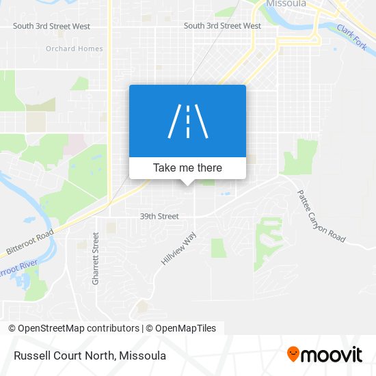 Mapa de Russell Court North