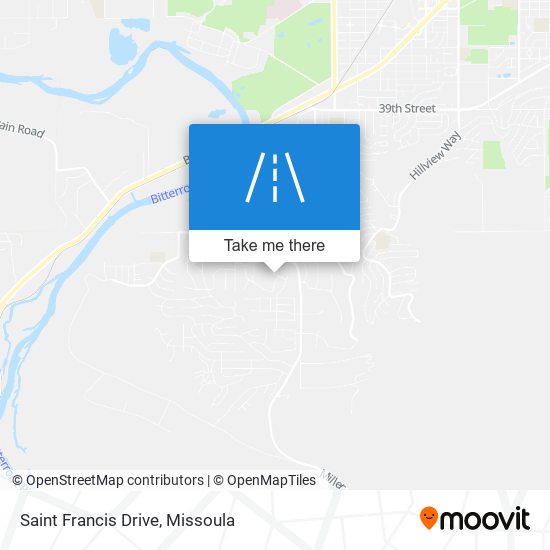 Saint Francis Drive map