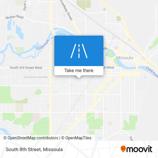 Mapa de South 8th Street