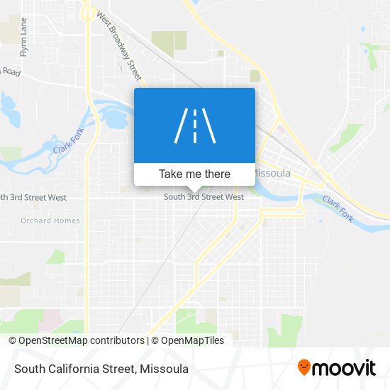 South California Street map