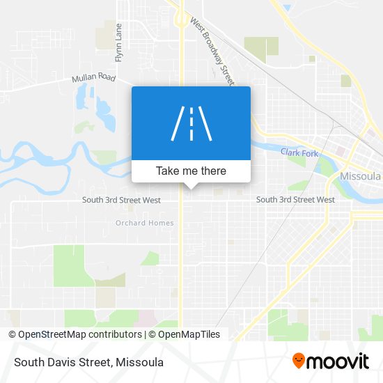 South Davis Street map