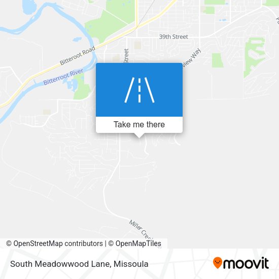 South Meadowwood Lane map