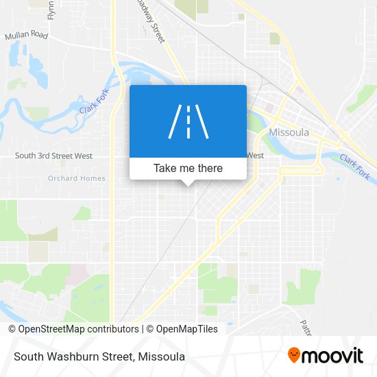 South Washburn Street map
