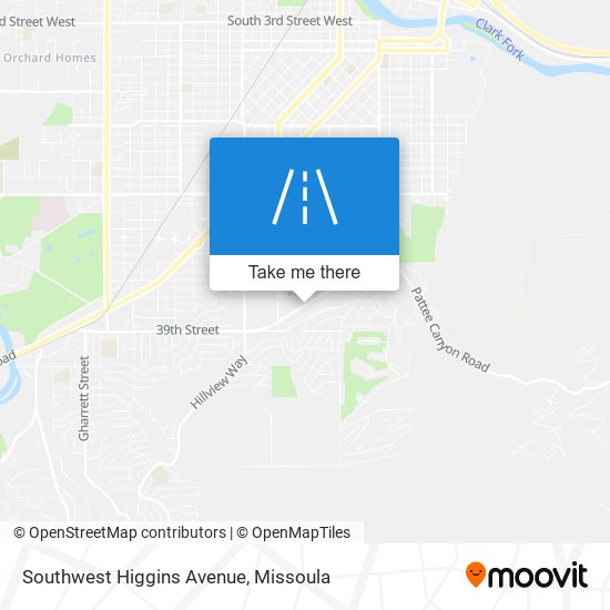 Southwest Higgins Avenue map