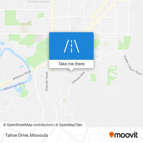 Tahoe Drive map