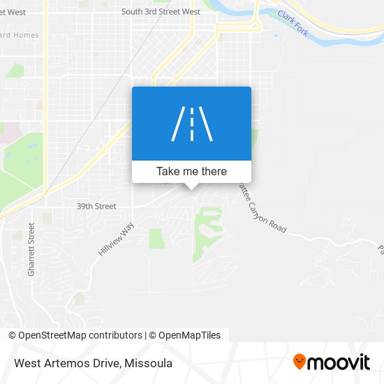 West Artemos Drive map