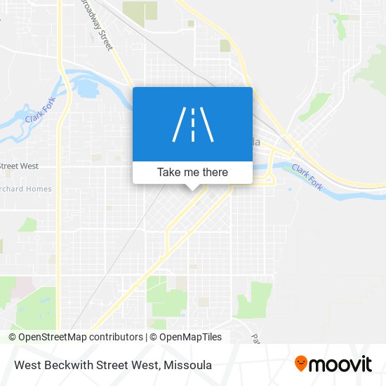 West Beckwith Street West map
