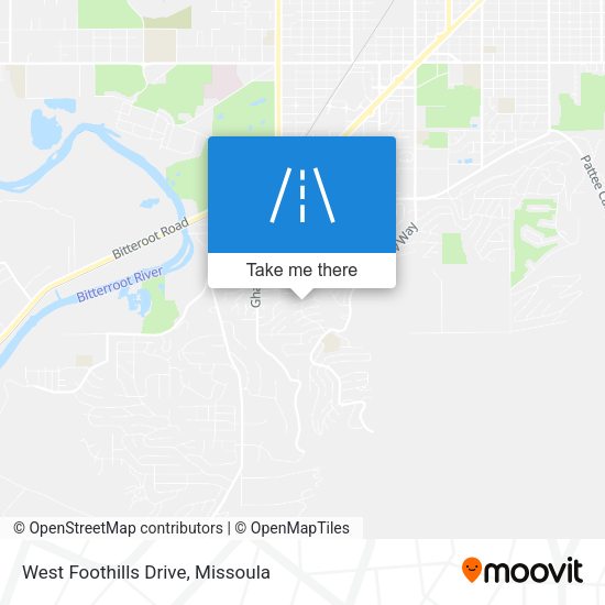 Mapa de West Foothills Drive