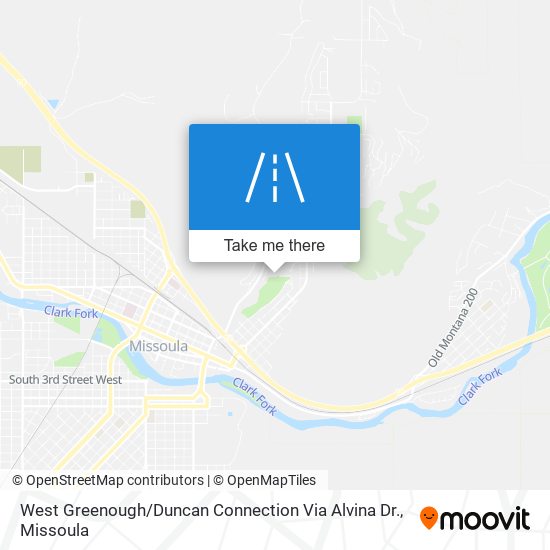 West Greenough / Duncan Connection Via Alvina Dr. map