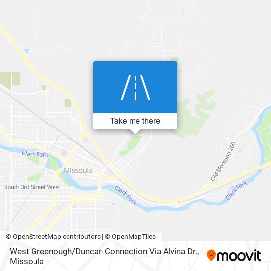 Mapa de West Greenough / Duncan Connection Via Alvina Dr.