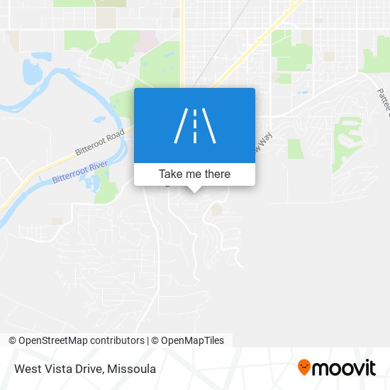 West Vista Drive map