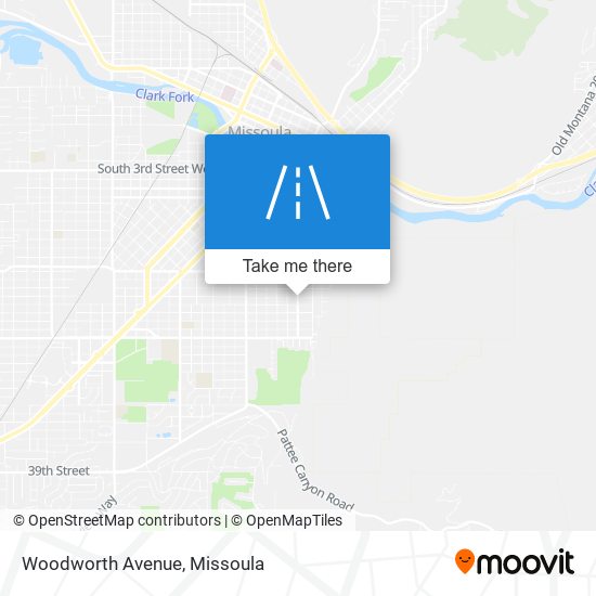 Woodworth Avenue map