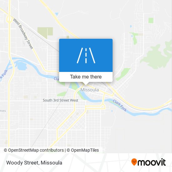 Woody Street map