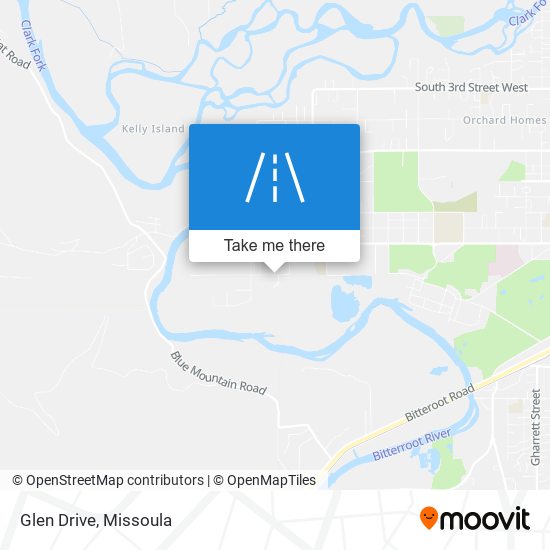 Glen Drive map