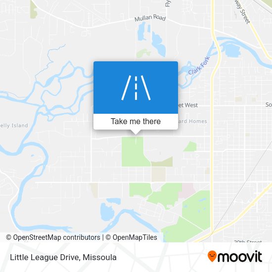 Little League Drive map