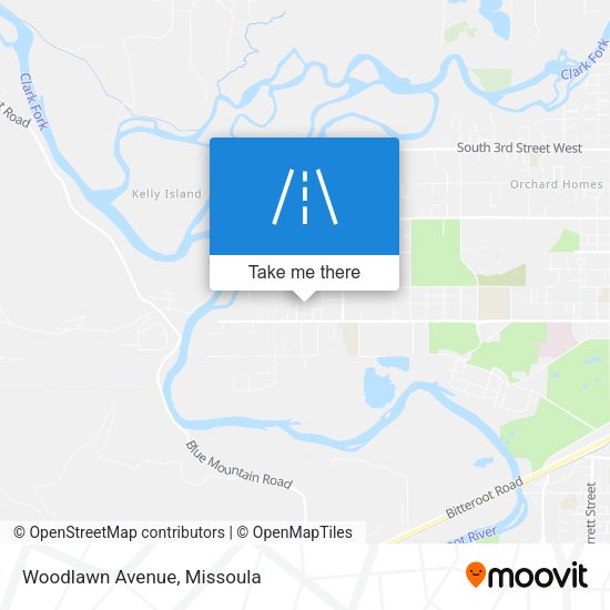 Mapa de Woodlawn Avenue