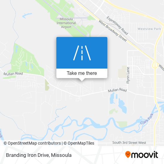 Branding Iron Drive map