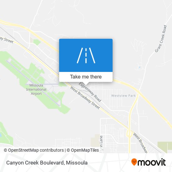 Canyon Creek Boulevard map