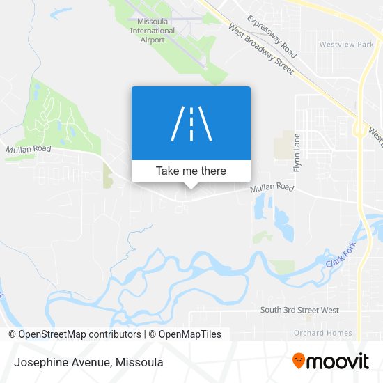 Josephine Avenue map