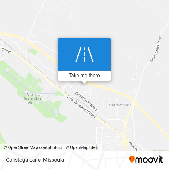 Calistoga Lane map