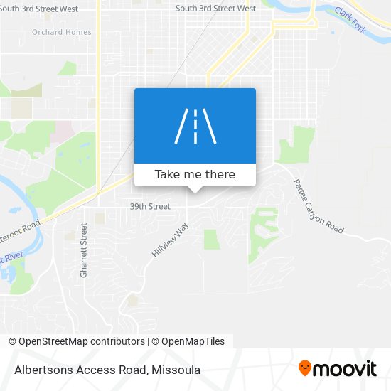 Mapa de Albertsons Access Road