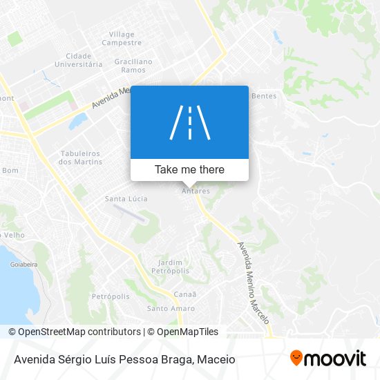 Mapa Avenida Sérgio Luís Pessoa Braga