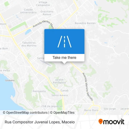 Rua Compositor Juvenal Lopes map
