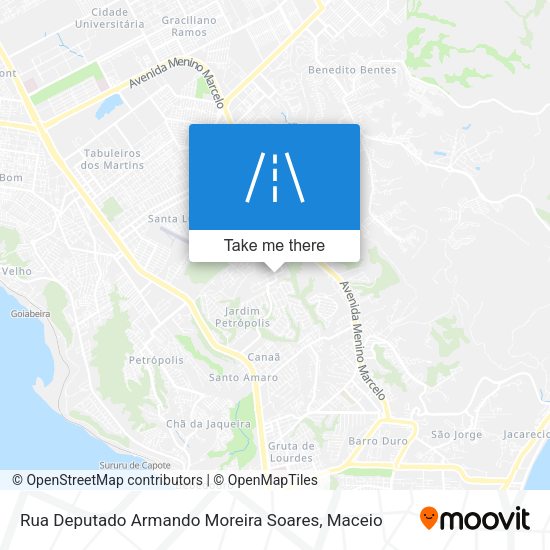 Rua Deputado Armando Moreira Soares map