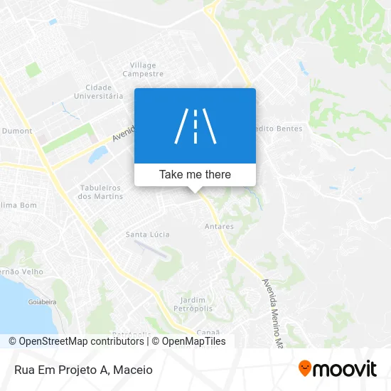 Rua Em Projeto A map