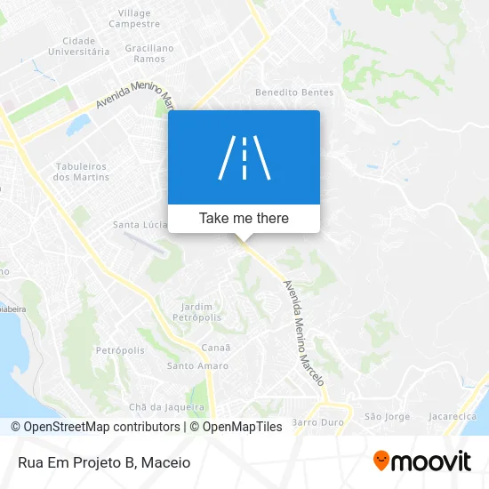Rua Em Projeto B map
