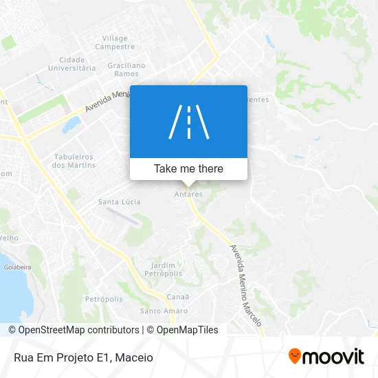 Rua Em Projeto E1 map
