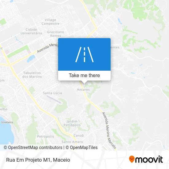 Rua Em Projeto M1 map