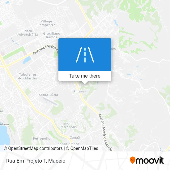 Rua Em Projeto T map