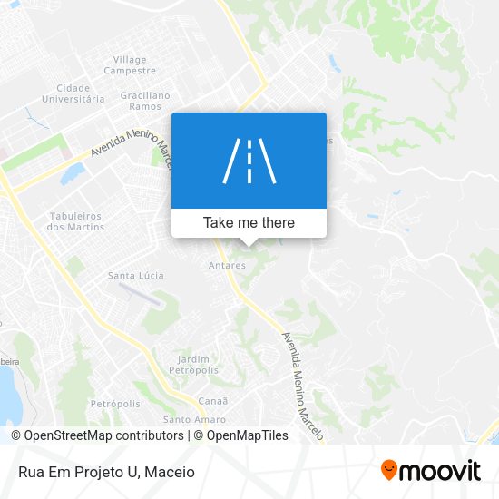 Rua Em Projeto U map