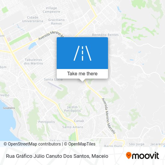 Rua Gráfico Júlio Canuto Dos Santos map