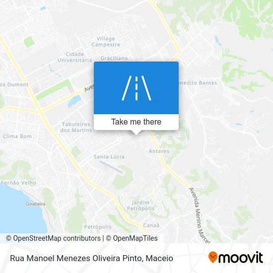 Rua Manoel Menezes Oliveira Pinto map