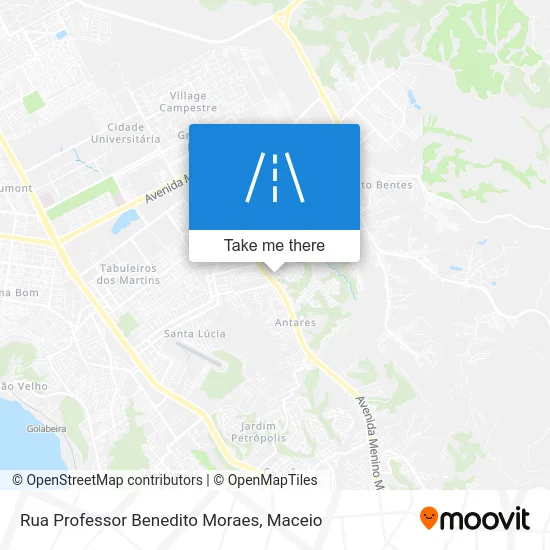 Rua Professor Benedito Moraes map
