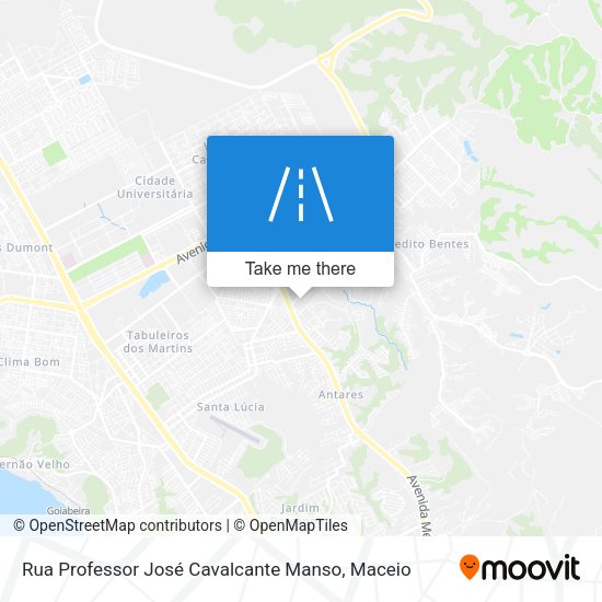 Rua Professor José Cavalcante Manso map